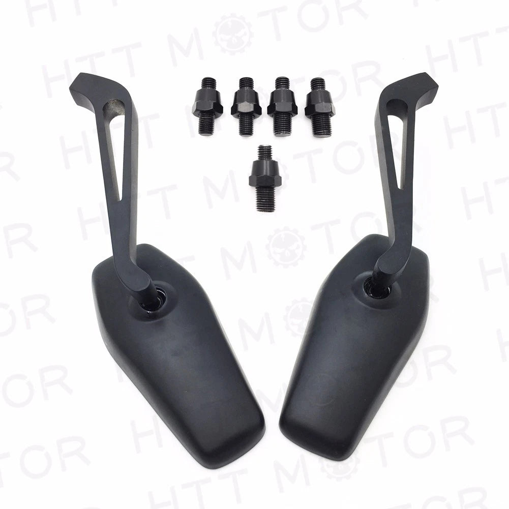Rearview Mirrors for Universal Motorcycles (8mm 10mm) - Black