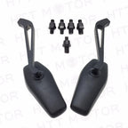 Rearview Mirrors for Universal Motorcycles (8mm 10mm) - Black