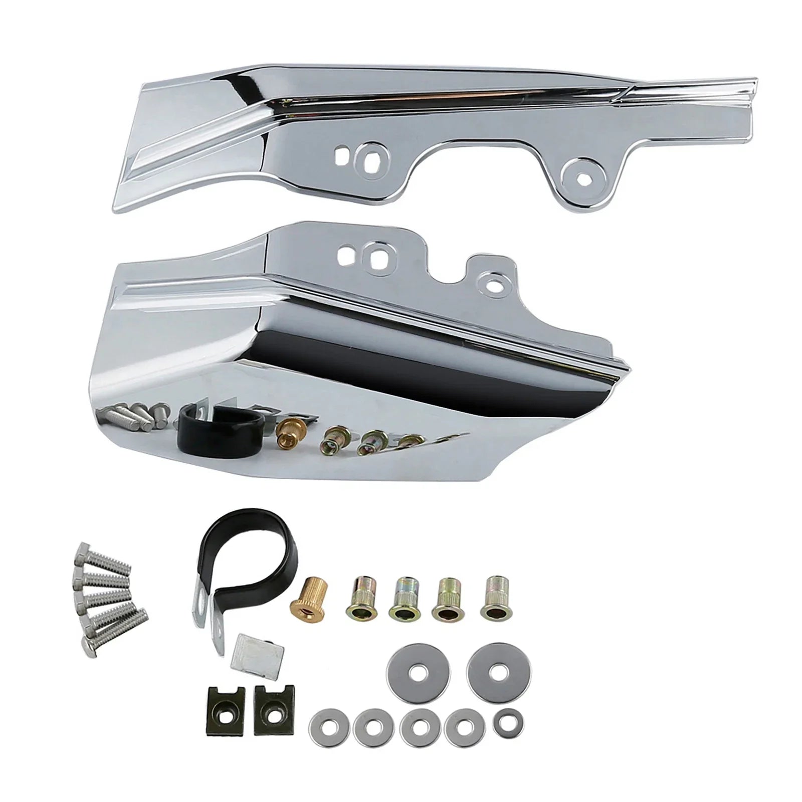Mid-Frame Air Deflectors Chrome for Harley Electra Glide King (2001-2008)