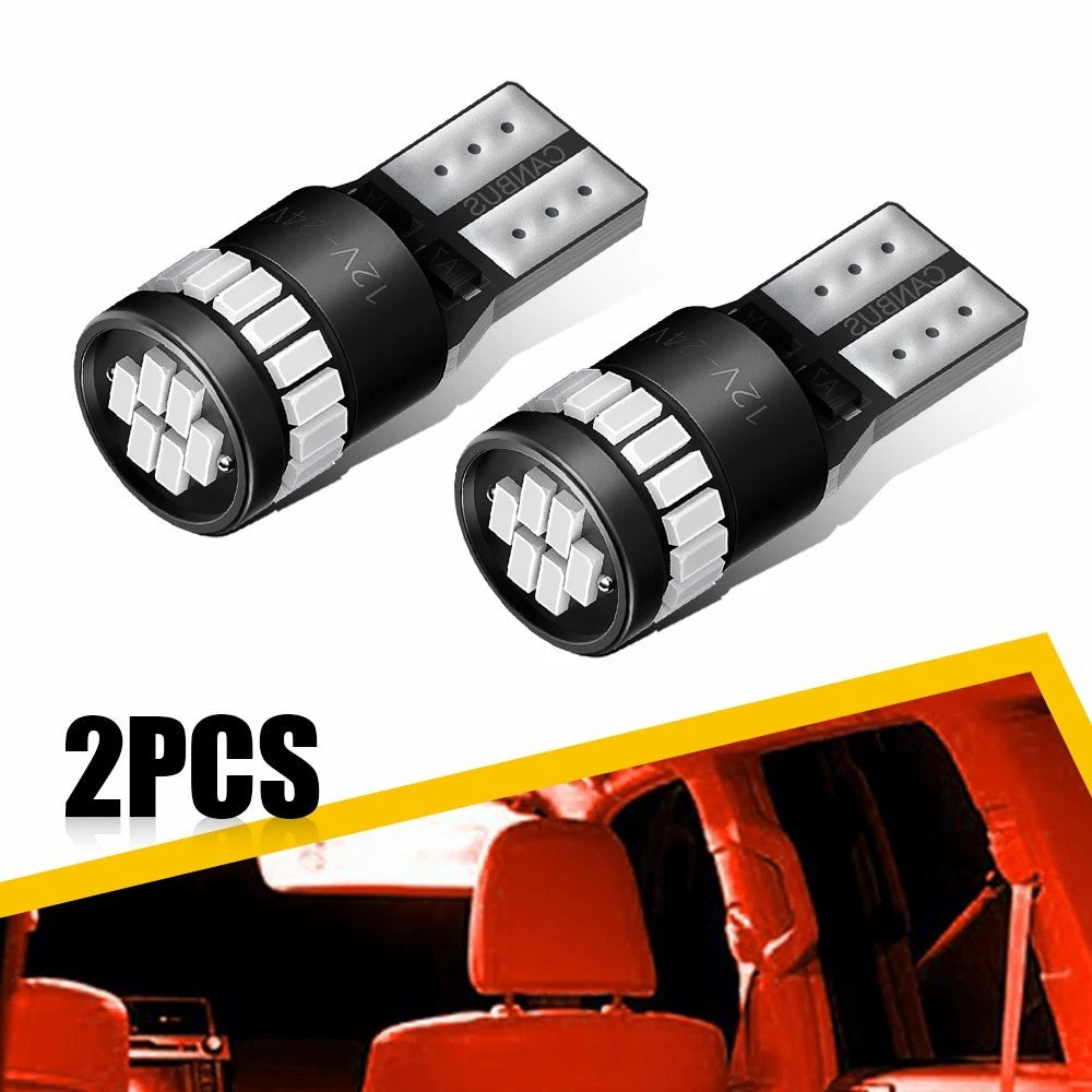 AUXITO Red T10 194 168 2825 W5W Tail Stop Brake Turn Signal Bulb
