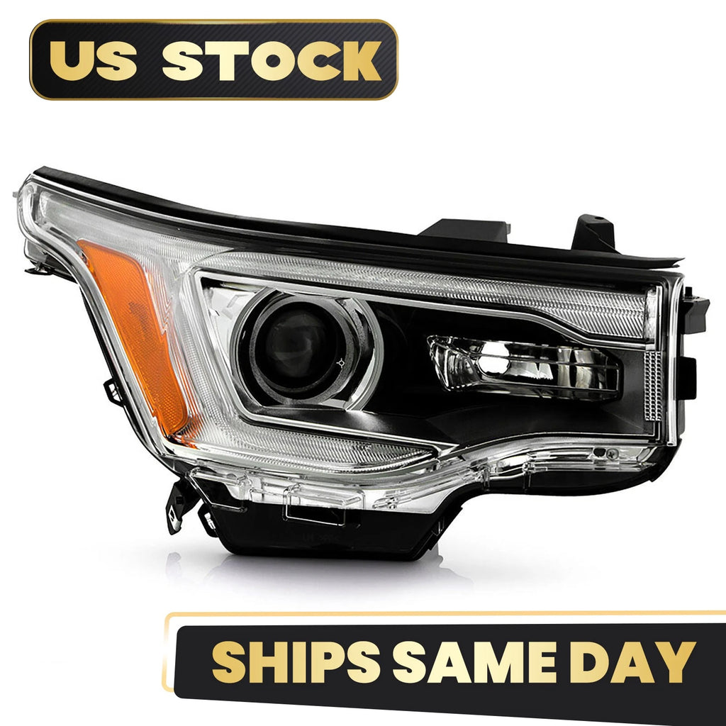 T3W Headlight for GMC Acadia SL (2017–2019) Right Passenger Side Halogen DRL