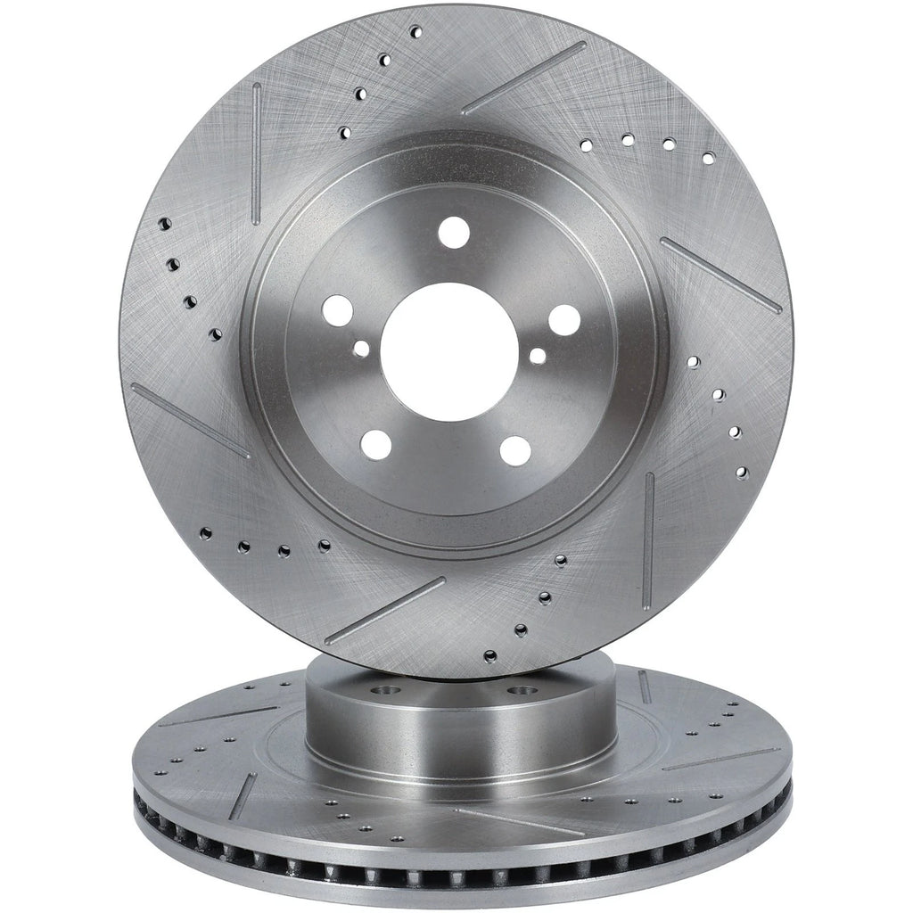 Front Drilled & Slotted Brake Rotors for Subaru Impreza (2024–2025), Toyota GR86