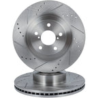 Front Drilled & Slotted Brake Rotors for Subaru Impreza (2024–2025), Toyota GR86