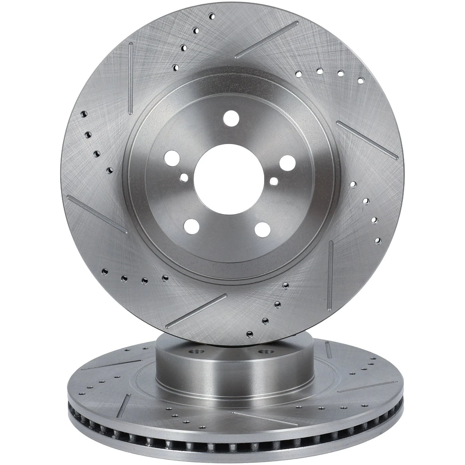 Front Drilled & Slotted Brake Rotors for Subaru Impreza (2024–2025), Toyota GR86
