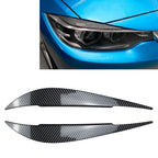 Carbon Fiber Front Headlight Eyebrow Trim for BMW 4 Series F32 F33 F36 (2012–2020)