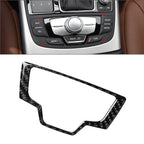 Carbon Fiber Multimedia Knob Cover Trim for Audi A6 A7 (2012-2018)