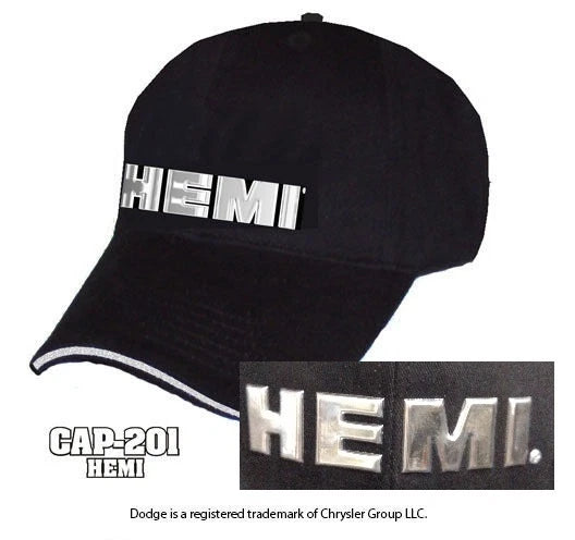 Emblem Logo Replacement Black Chrome Cap for Dodge HEMI (2009–2021)