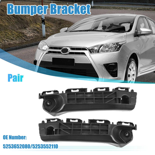 1 Pair Front Bumper Bracket No. 5253652080 for Toyota Yaris (2012–2014)