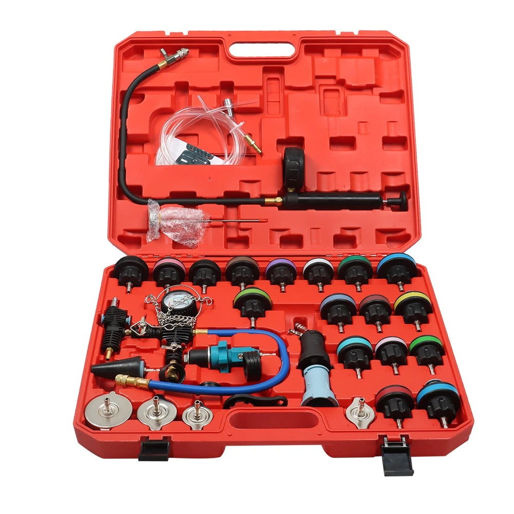 33-Piece Radiator Pressure Tester Kit for Automotive Cooling Systems