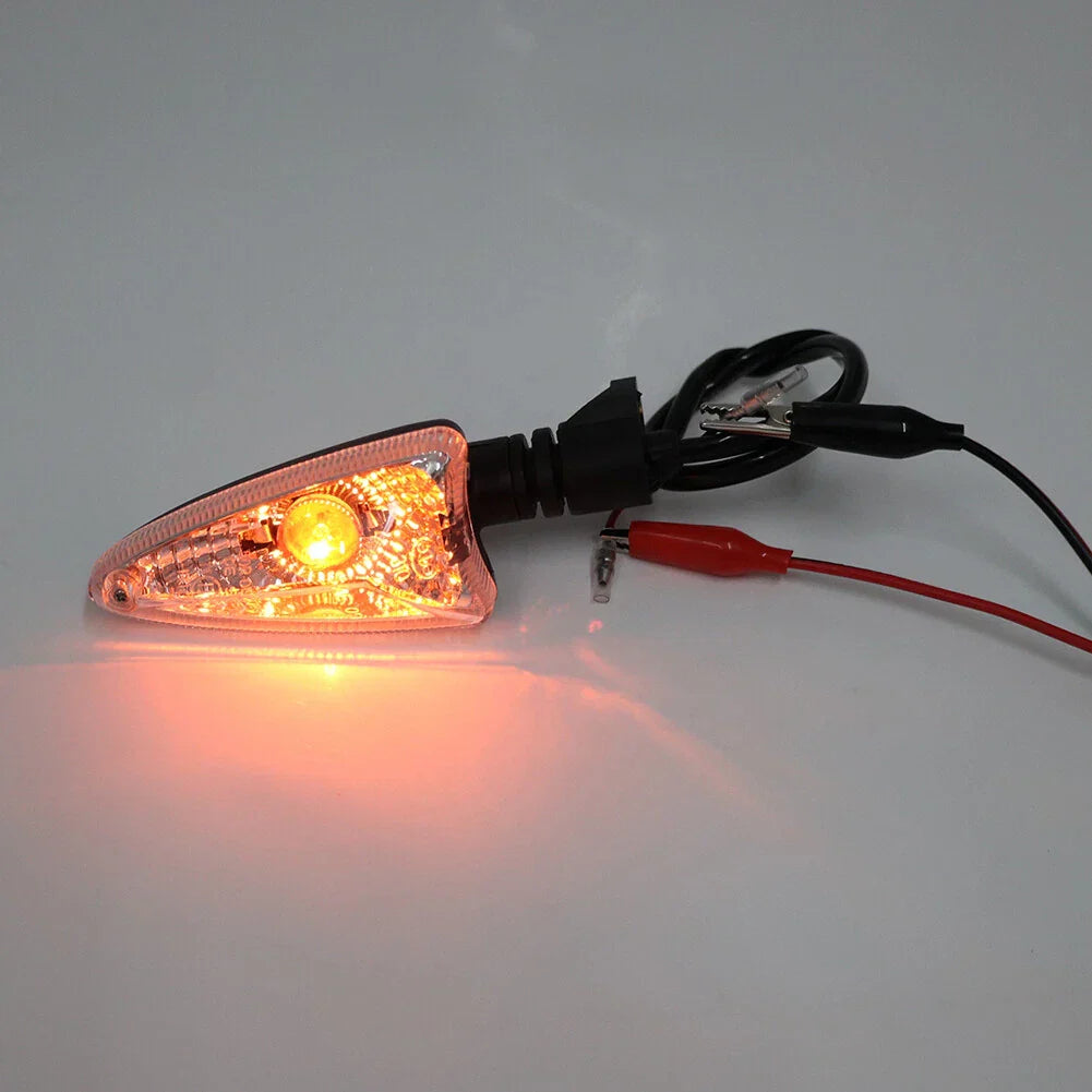Clear Front Rear Turn Signal Lights for Daytona 675, 675R, Tiger 800, 1050