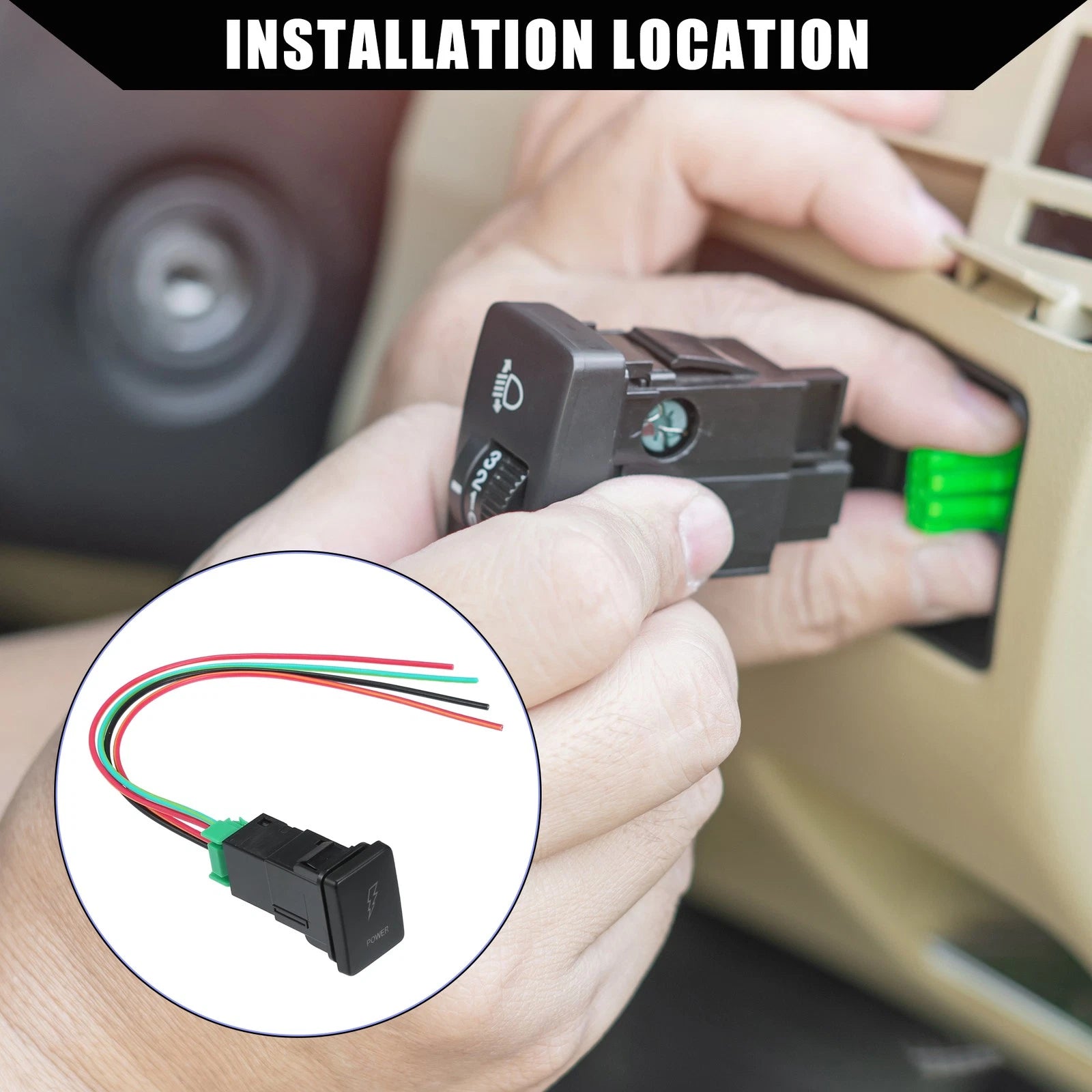 Set of 1 Power Push Button Switch for Toyota Landcruiser 4Runner RAV4 
