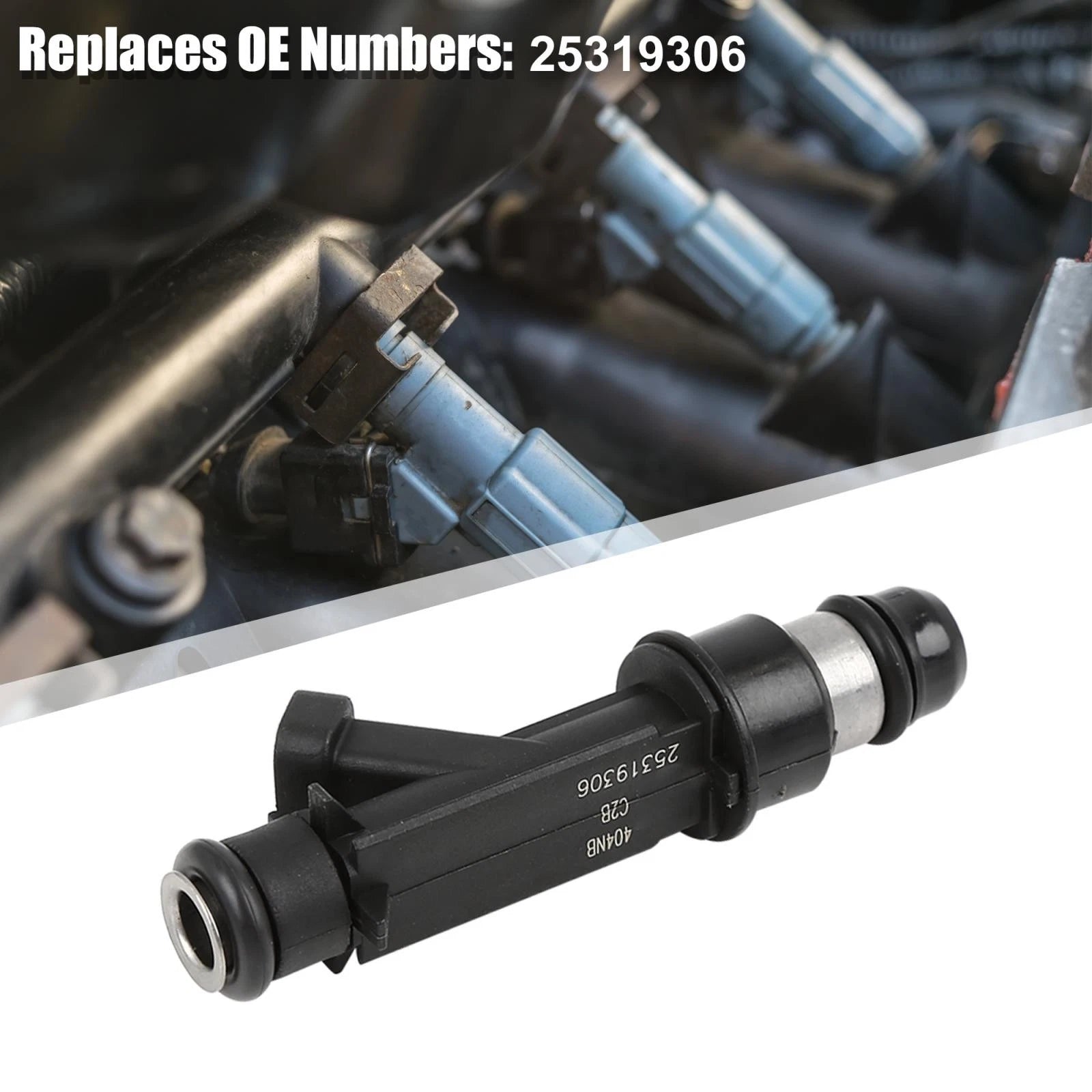 Set of 4 Fuel Injectors 25319306 for Chevrolet Cavalier, Pontiac Sunfire (1995–2005)