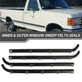 Window Sweep Felts Seals Weatherstrip for Ford F150 (1987–1997)