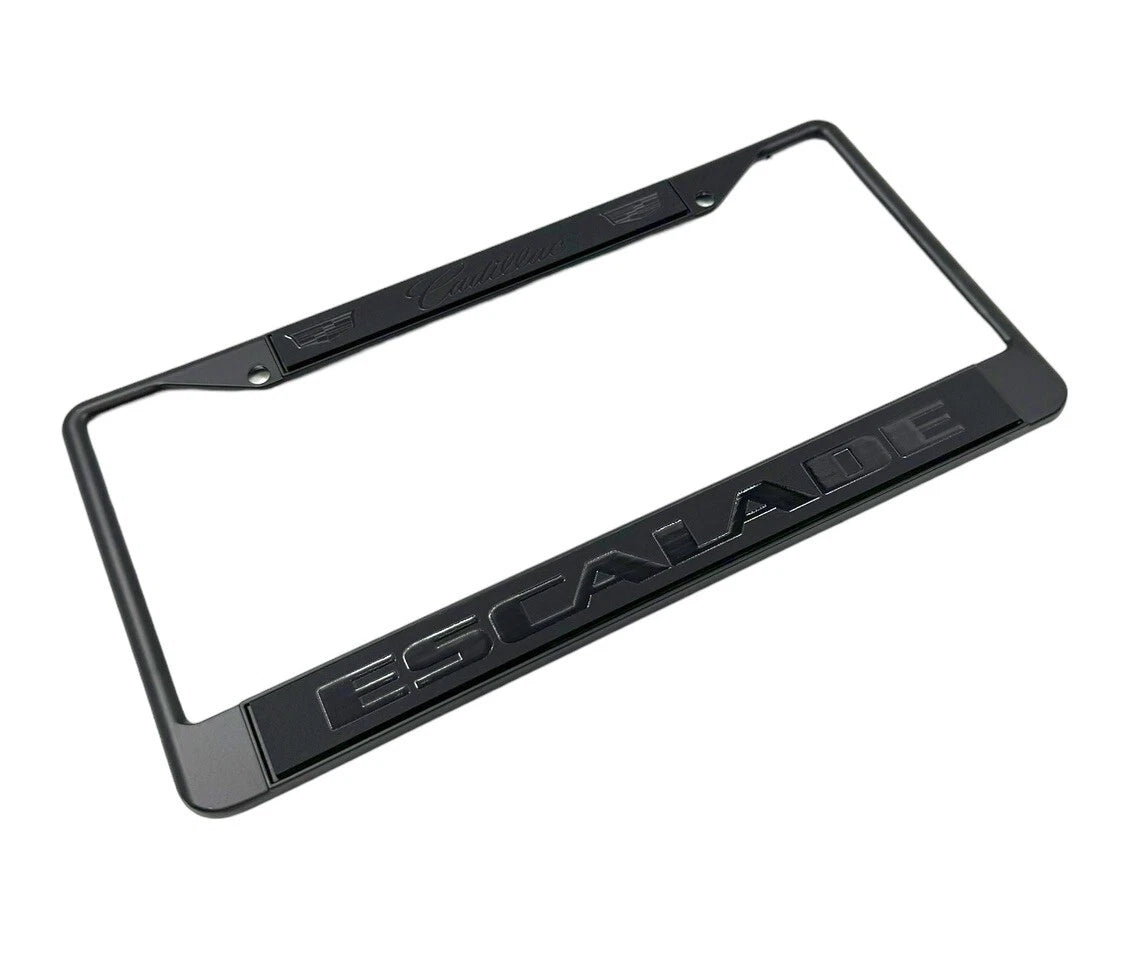 License Plate Frame Premium Black for Cadillac Escalade (2015–2020)