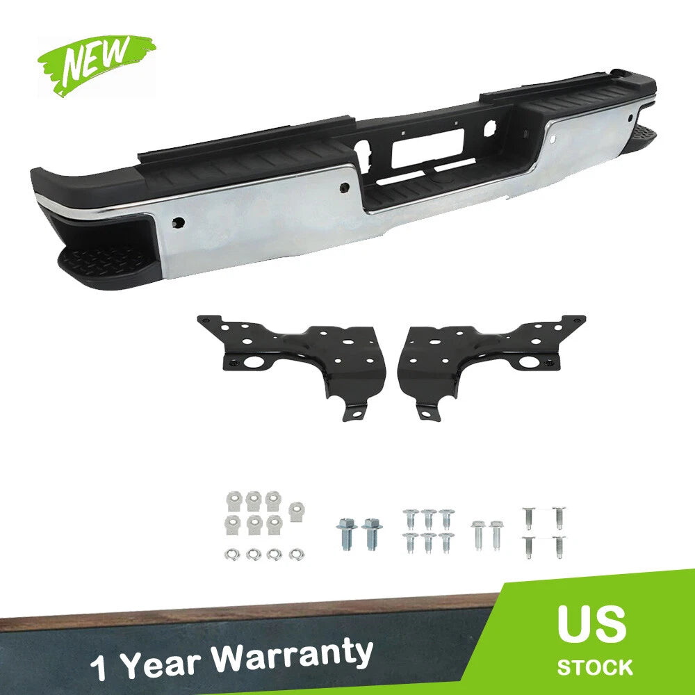 Rear Bumper Assembly with Sensor Hole for Silverado Sierra 2500HD 3500HD (2015–2019)