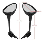Mirror Pair Black for Vespa GTS HPE, Sprint, Primavera 125, 150, Elettrica #3