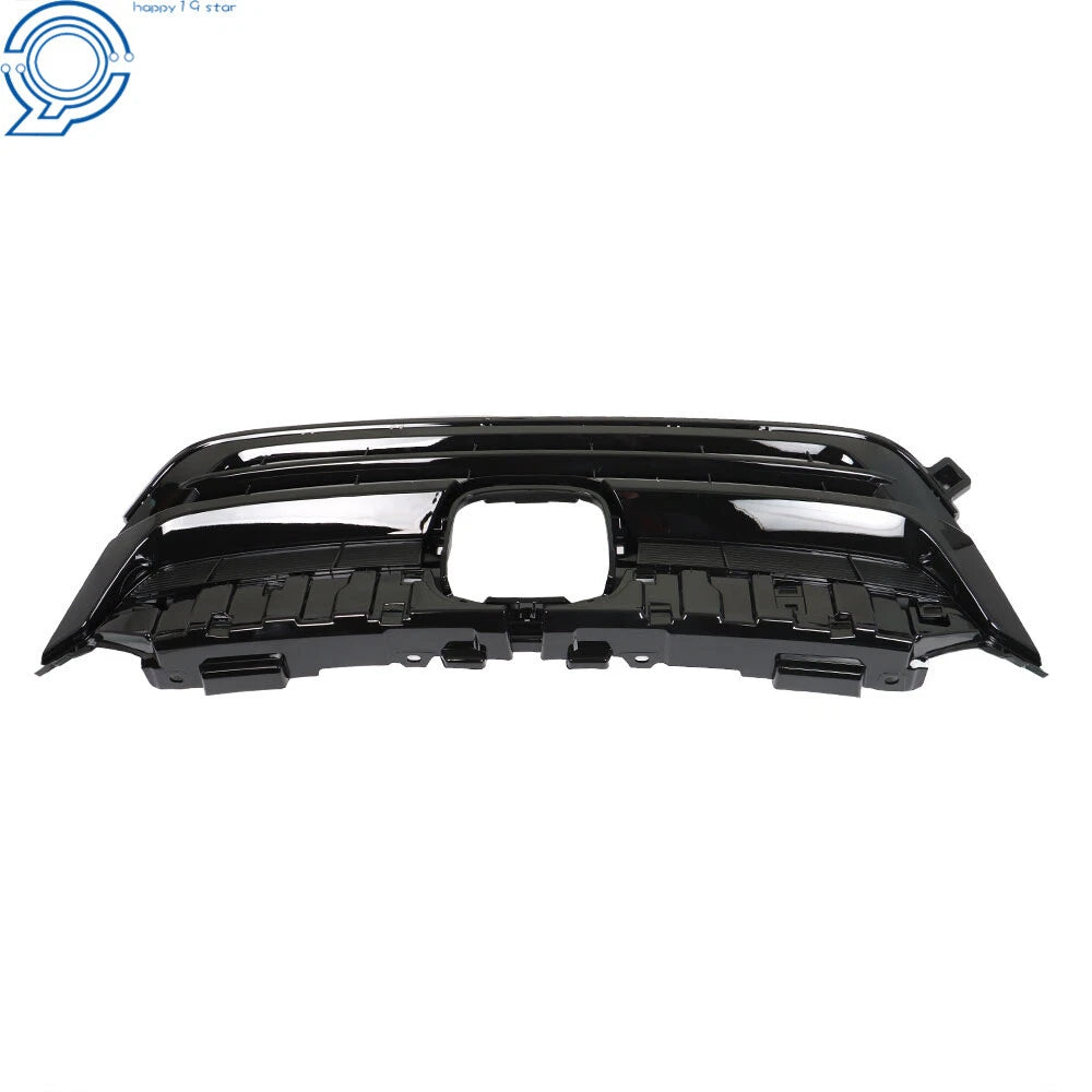 Front Upper Grille for Honda Pilot (2019–2021) Glossy Black with Trim