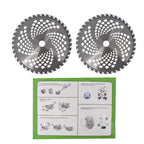 Set of 2 Carbide Tip Brush Blades for Cutter (10" x 40T)