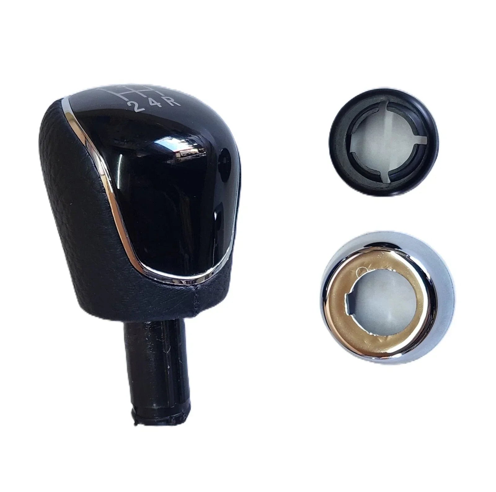 5-Speed Leather Gear Shifter Knob for Ford Fiesta Focus S-Max Mondeo (2005–2018)