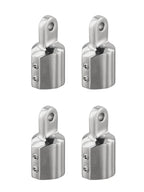 Bimini Top Cap Hardware for Fishing and Bass Boats (Stainless Steel)