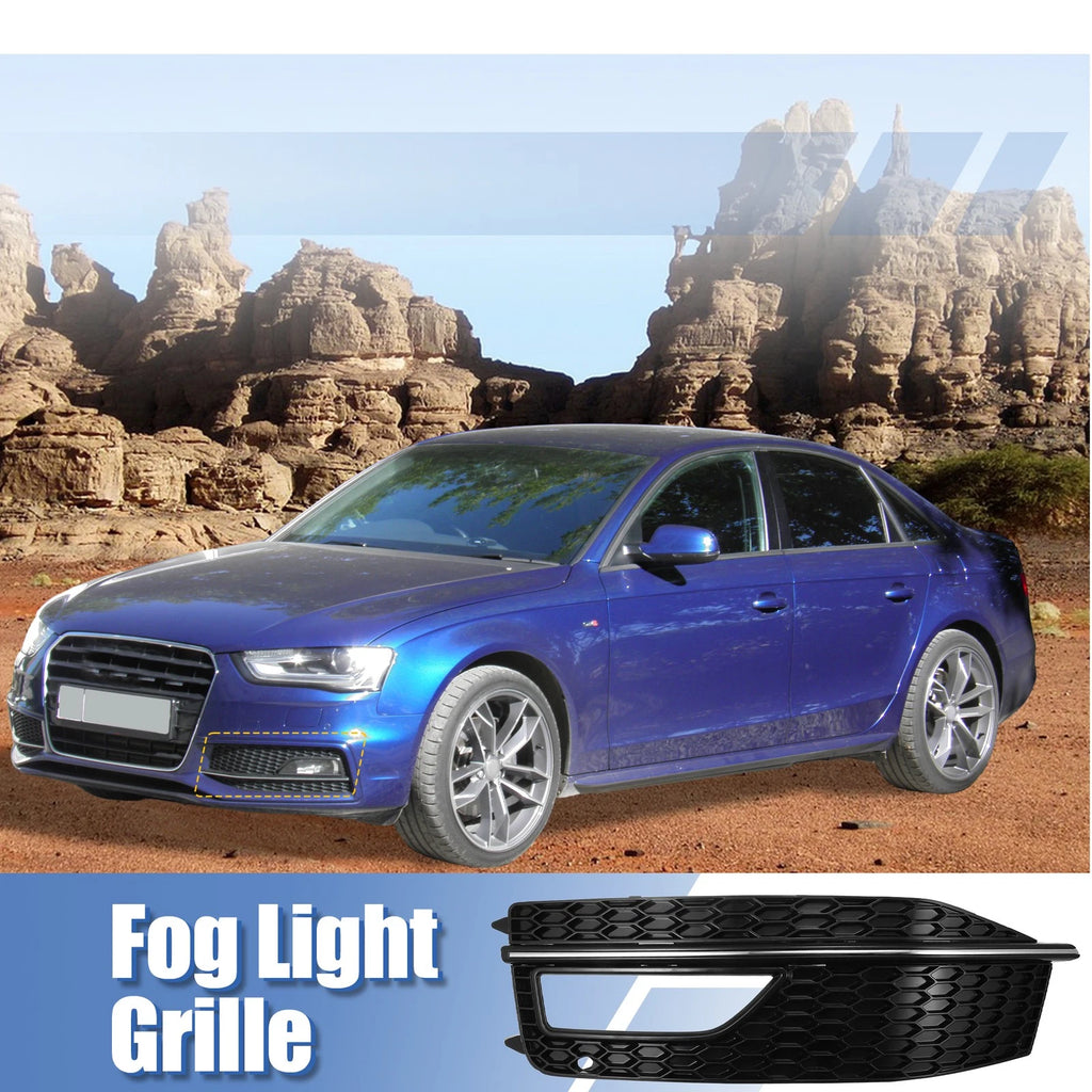 1pc Front Left Fog Light Grille Cover for Audi A4 S4 S-line (2013–2015) 8K0807681L