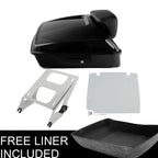Chopped Trunk Backrest Pad Mount Rack Plate for Harley Touring (2014–2023)