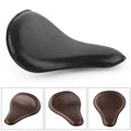 13.5"x12" Solo Slim Black Large Leather Seat for Harley Bobber Chopper