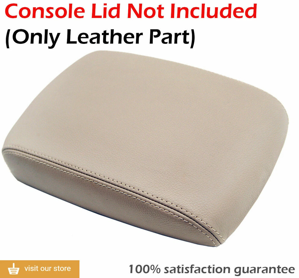 Leather Console Lid Armrest Cover for Nissan Maxima (2004–2008) Beige