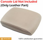 Leather Console Lid Armrest Cover for Nissan Maxima (2004–2008) Beige