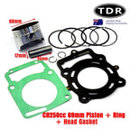 69mm 17mm Pin Ring Piston for Zongshen CB250 250cc (Water Cooled)