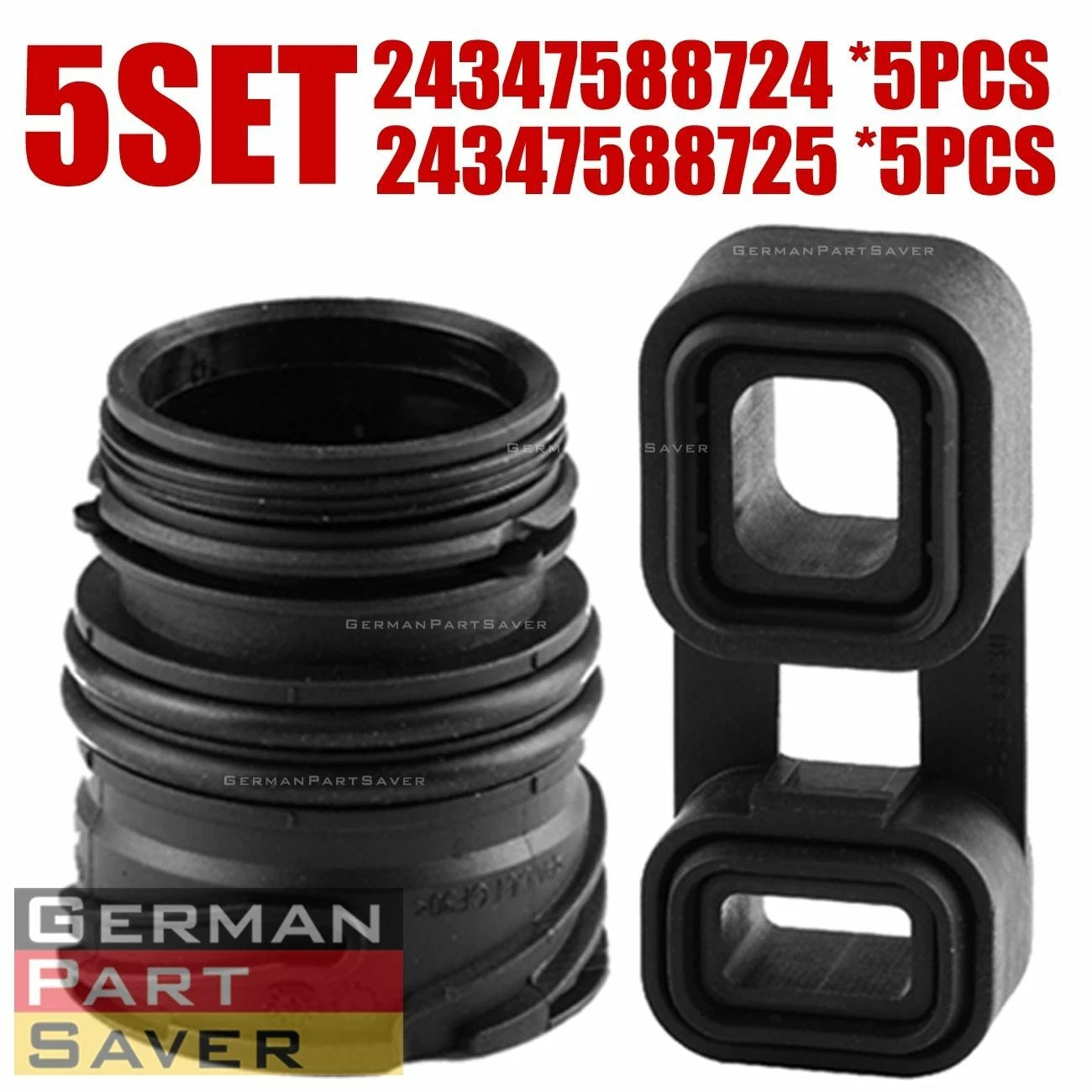 Set of 5 Auto Transmission Sealing Sleeves for BMW E88 E90 E60 X5 X6 (2007-2013)