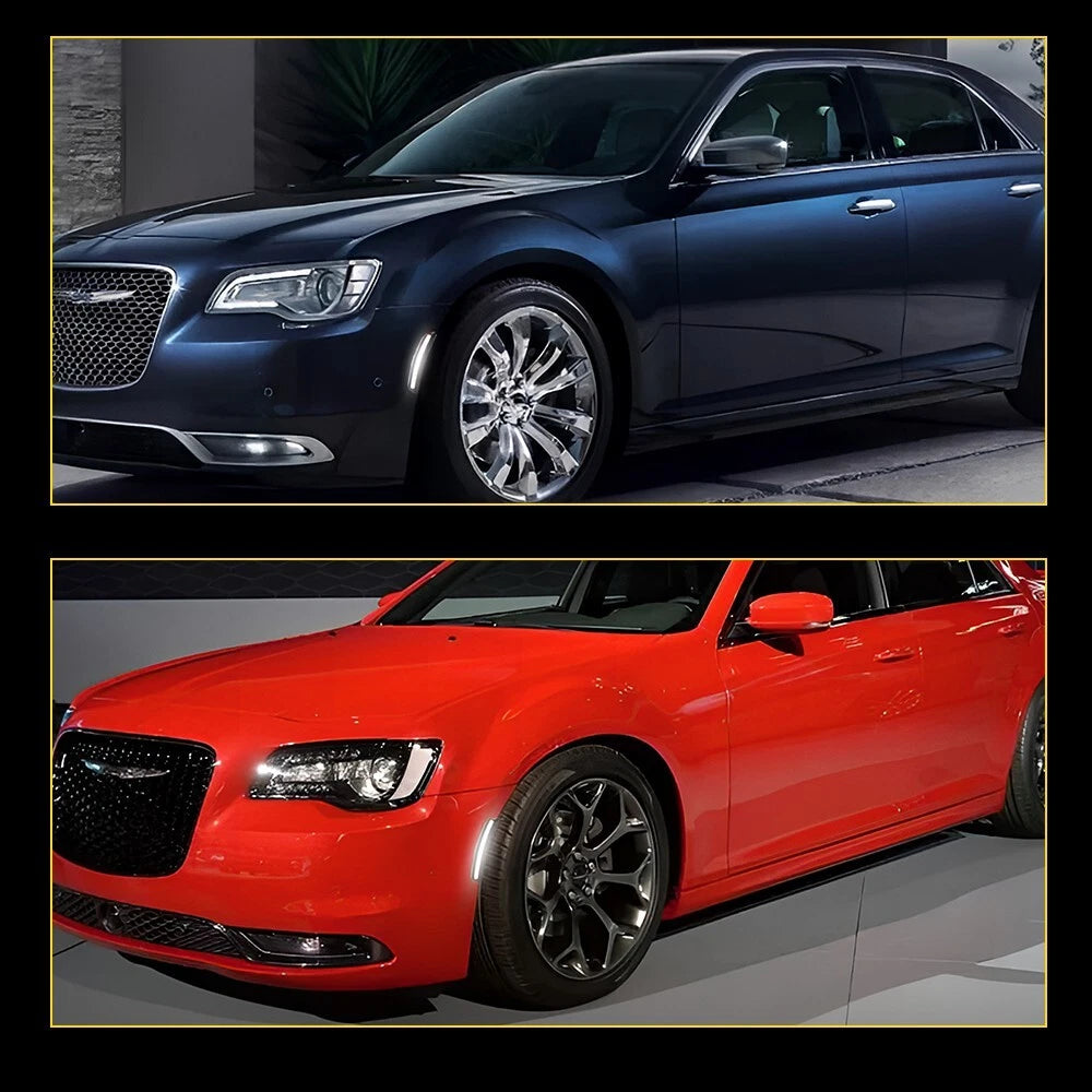 Set of 2 White LED Side Marker Light Lamps for Chrysler 300 (2015–2023)