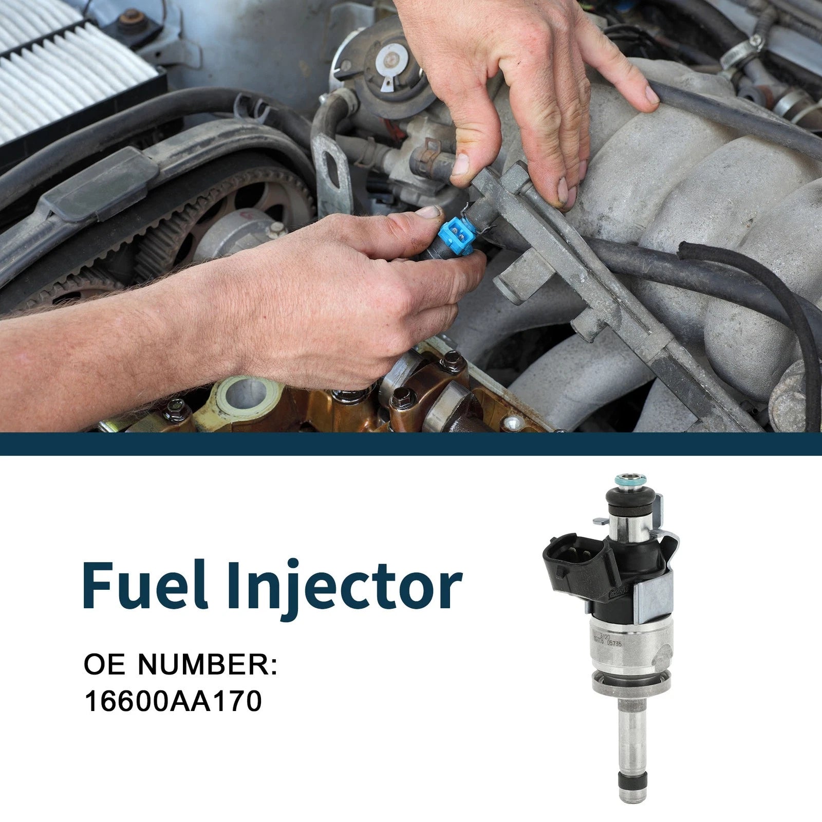 Fuel Injector No. 16600AA170 for Subaru Impreza GD 2.5i WRX AWD (2005–2008)