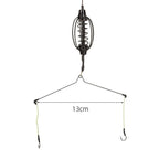 Fishing Feeder Rig Set for Carp Fishing (Black)