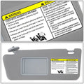 Left Driver Side Sun Visor for Toyota Tacoma (2005–2011)