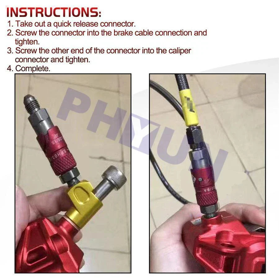 CNC Brake Line Coupling Fitting Adapter Connector M10x1 for AN-3 AN3