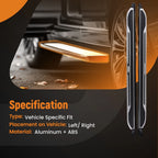 Black Aluminum Side Step Running Board for Chevrolet Trax (2024–2025)