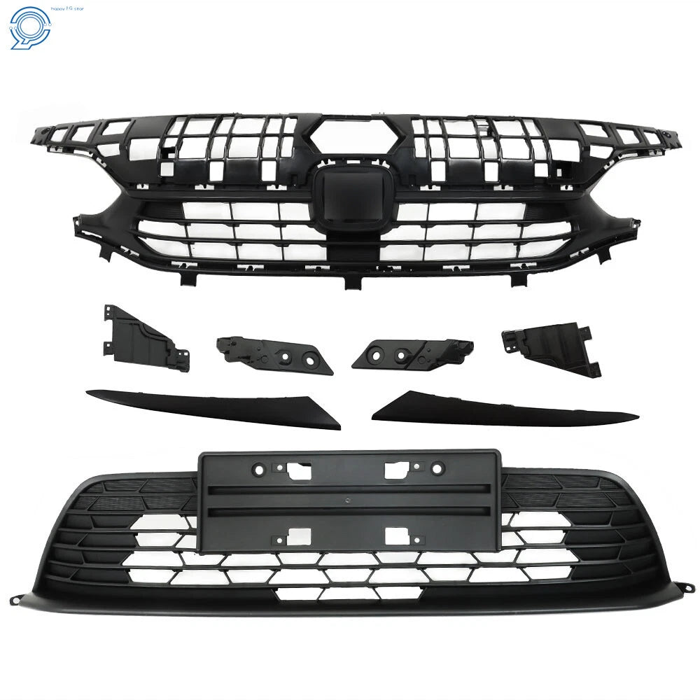 Front Bumper Grill with Headlight Eyelid for Honda Civic (2022–2023)
