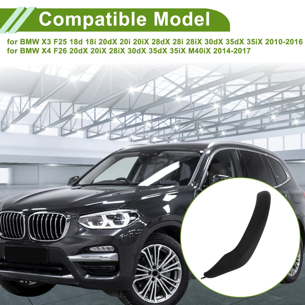 Door Panel Handle Pull Trim Cover for BMW X3 F25 (2010–2016) Black
