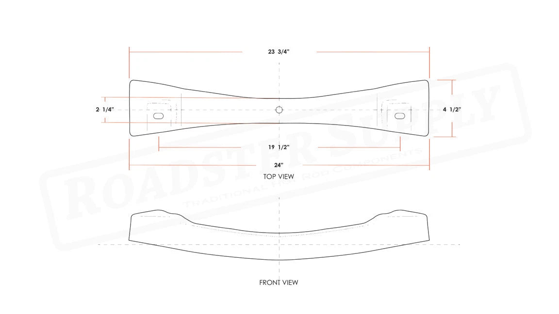 Front Crossmember Heavy Duty with 1 Inch Drop for 1932 Ford Model A (1932)