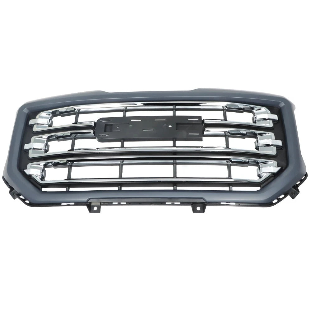 Front Bumper Grille for GMC Sierra 1500 (2016â2019) Black Chrome