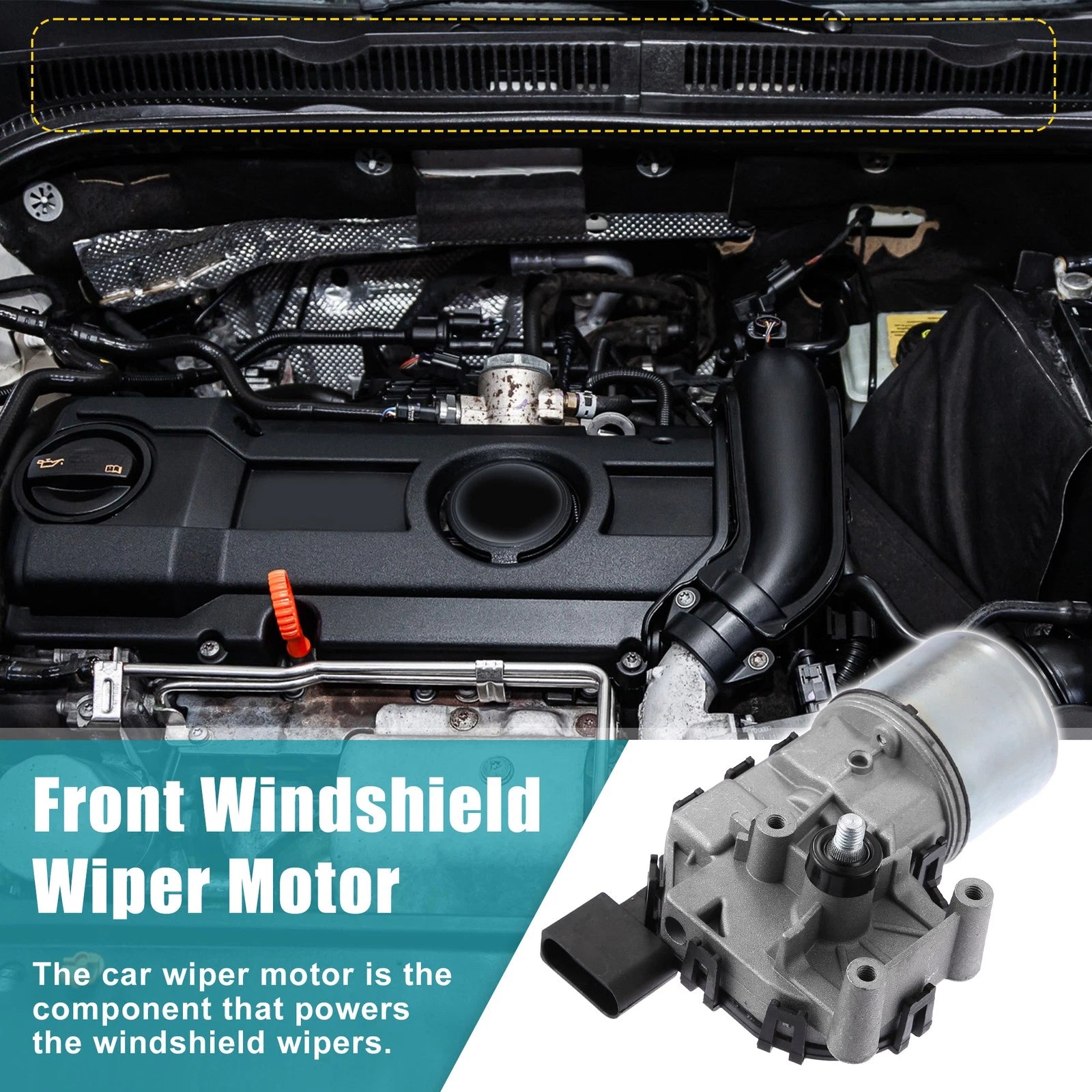 Windshield Wiper Motor for Volkswagen Jetta (2011–2015) 6R1955119A 5C6-955-113A