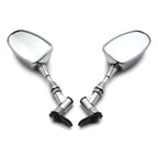 Chrome Mini Mirrors for Honda CBR600RR, Kawasaki Ninja 636 ZX6R, Yamaha YZF R6 R1