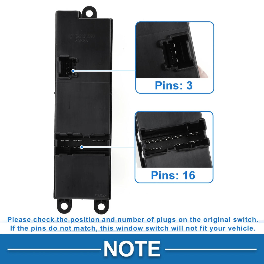 Power Window Switch for Nissan Frontier Navara (2005–2023) 25401AL500