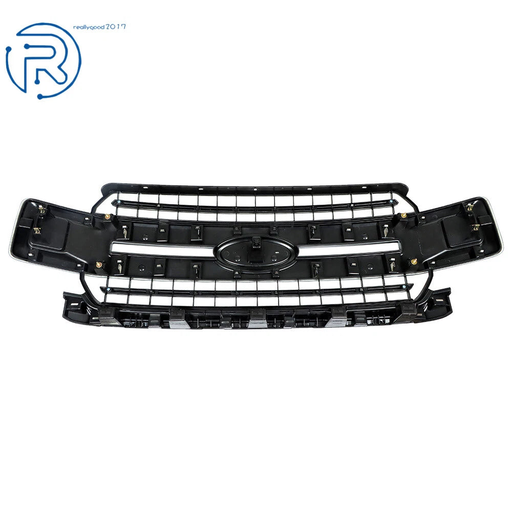 Gloss Black Front Upper Bumper Grille for Ford F-150 (2018-2020)