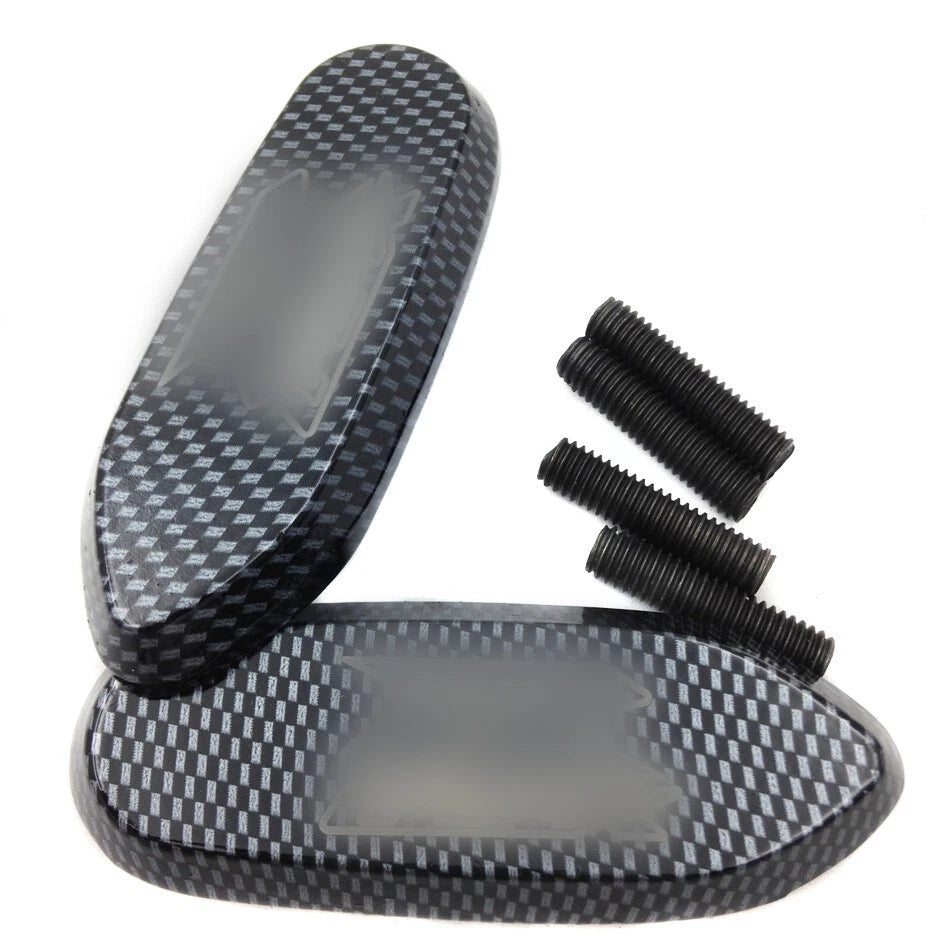 Mirror Block Off Base Plates for Suzuki GSX-R 600 750 1000 (2006–2008) Carbon