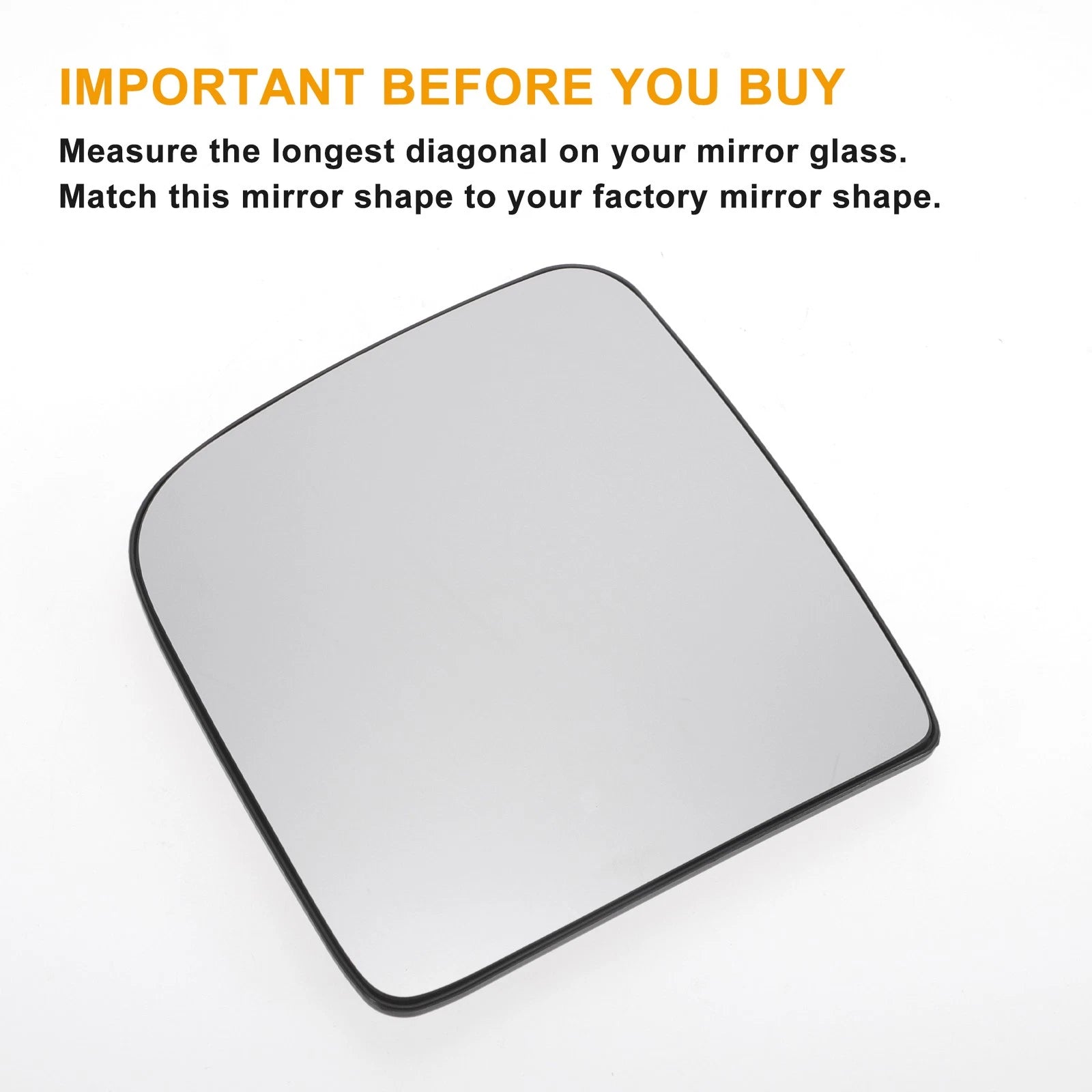 Left Upper White Mirror Glass for Ford Transit (2002–2009)