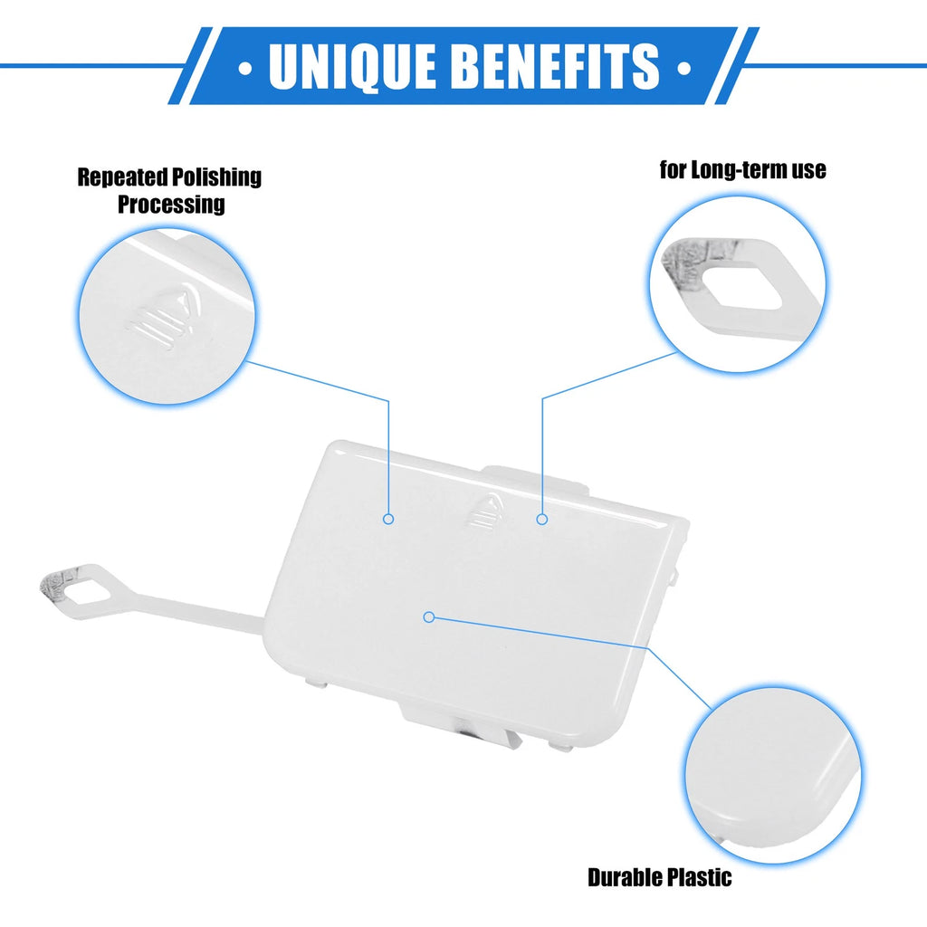 Tow Hook Cover Cap for Mercedes-Benz C300 W204 (2008–2011) White