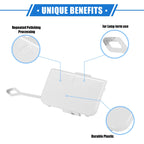 Tow Hook Cover Cap for Mercedes-Benz C300 W204 (2008–2011) White
