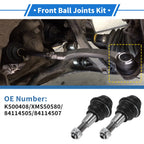 2X Front Lower Ball Joints for Cadillac Escalade (2015–2016) K500408/XMS50580